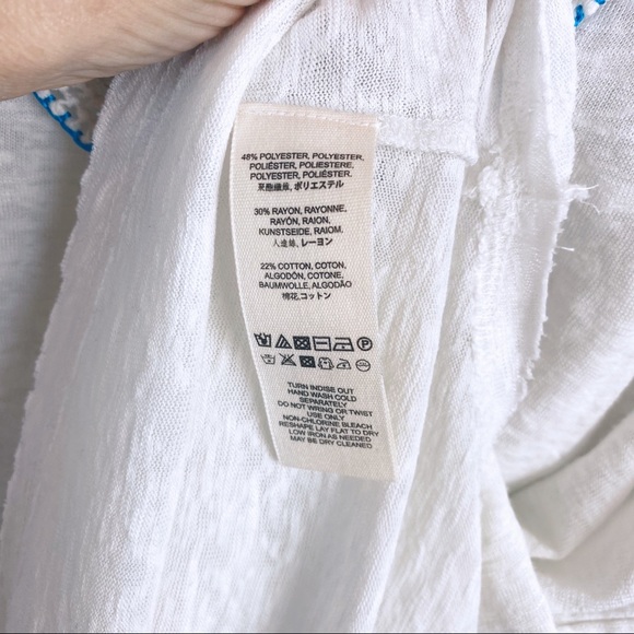 FREE PEOPLE Ivory Siesta Fiesta Ivory Top Medium - Picture 14 of 16